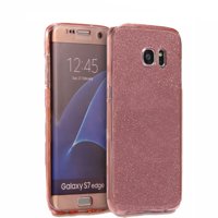 Funda Para Celular Jnsupplier Galaxy S6 Edge Plus Con Brillo Oro Rosa