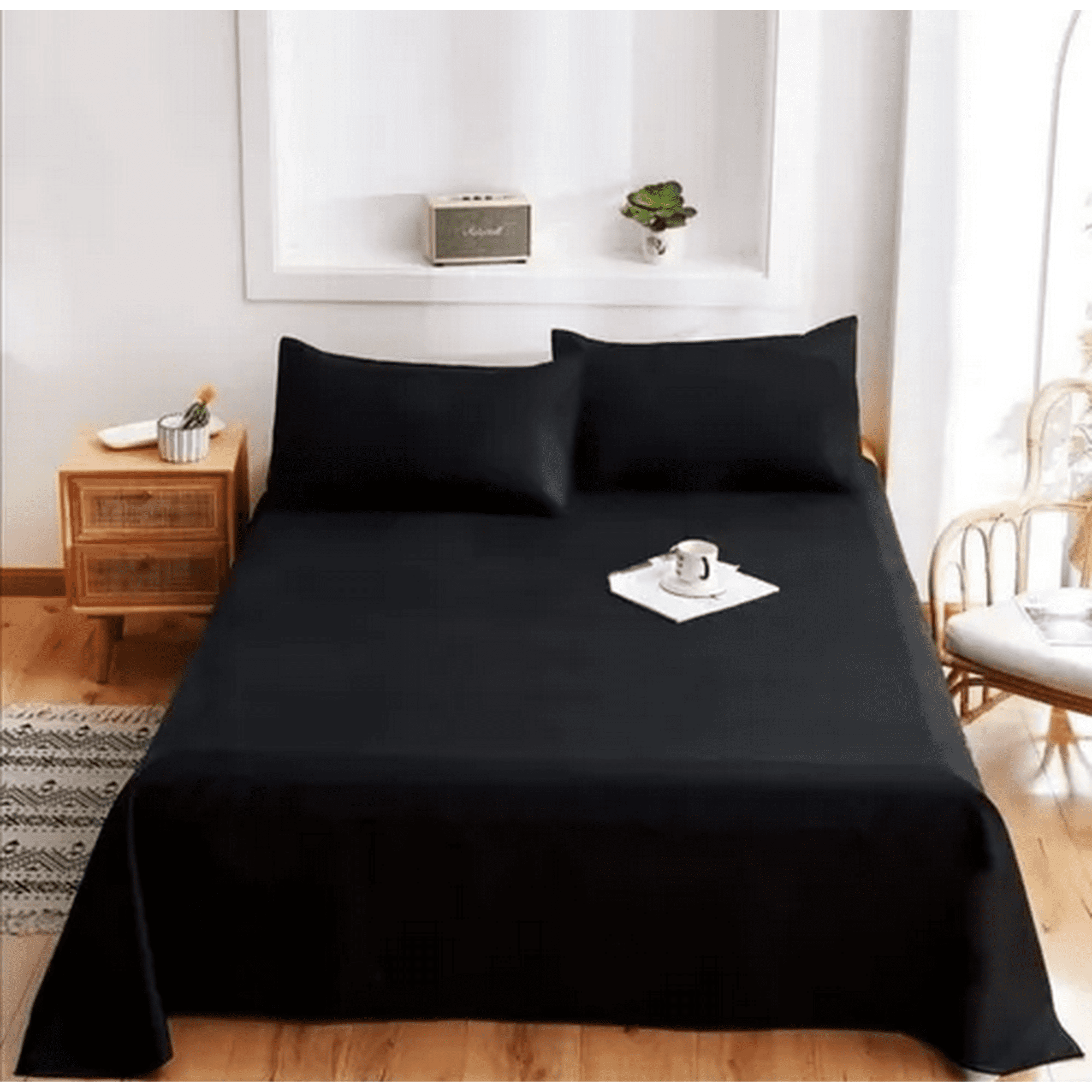 Genérico - Sabanas 1.5 Plaza Algodon 200 Hilos