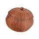 thumbnail image 4 of Caja De Almacenamiento Redonda De Ratán, Cesta De Calabaza Tejida A Mano Para Pastelerías, Hogar, Familia XK, 4 of 5