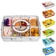 thumbnail image 1 of Bandeja para servir aperitivos WACOI dividida con tapa y asa, 1 paquete, color blanco, 1 of 7