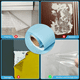thumbnail image 3 of Papel pintado de pared liso papel pintado liso 40cm*1m azul, 3 of 6