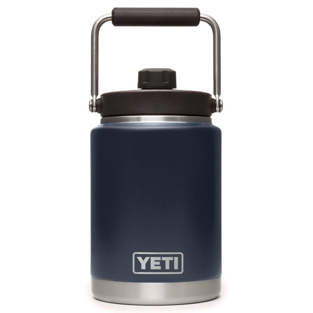 Jarra YETI Rambler de medio galón, aislada al vacío, acero inoxidable con MagCap, azul marino