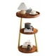 thumbnail image 1 of Mesa De Centro Lateral Living Redonda Doble Madera Nactural, 1 of 6