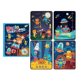 Magideal - Bonito Álbum De Pintura Al Agua, Educación Temprana, Cognición, Material Didáctico, Artes, Juguete, Tableta De Dibujo Para Niñas, Niños, Fiesta, Regal Robot