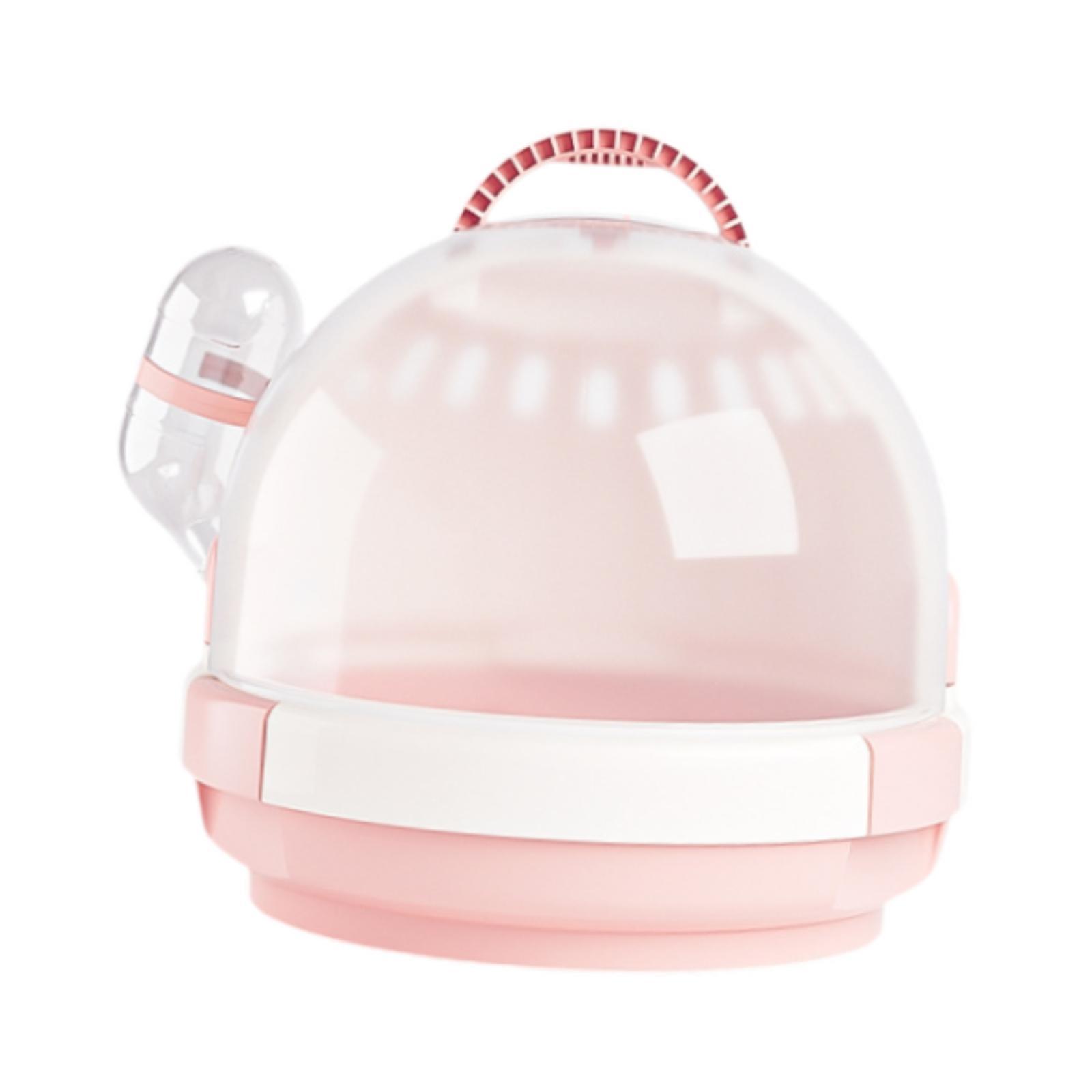 Magideal - Jaula De Transporte Para Hámster, Casa Para Hámster, Hábitat Cálido, Jaula Para Chinchillas, Jaula Portátil Para Hámster, Jaula De Viaje Para Hámster, Rosa