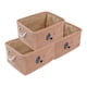 thumbnail image 1 of REGALWOVEN Cubo de Almacenamiento, Juego de 3 Cestas de Almacenamiento de Algodón para Organizar Ropa Marrón 15.7*11.8*7.9in, 1 of 6