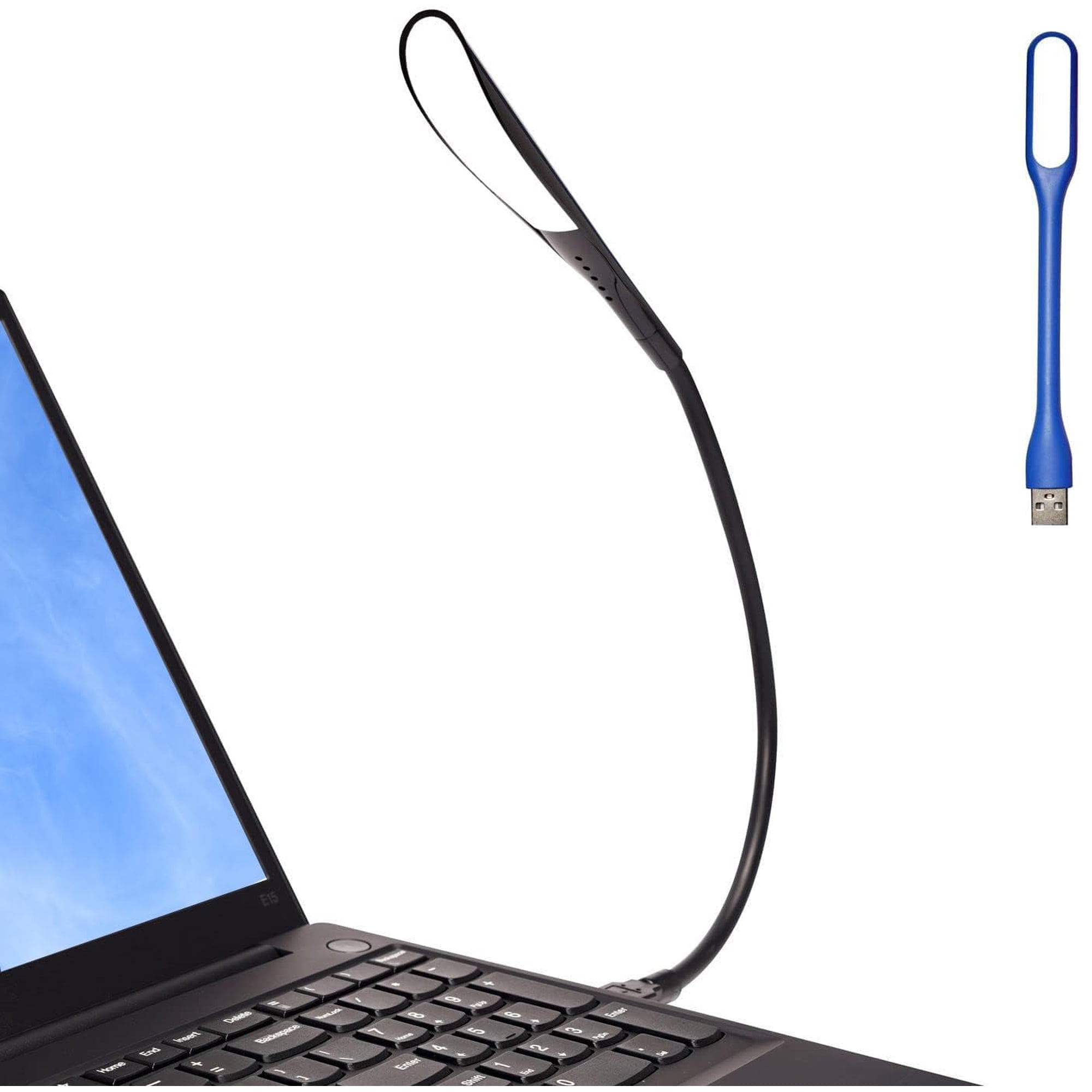 Lámpara Usb Ebyphan Con Teclado Flexible Regulable, Color Negro