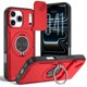 thumbnail image 1 of Funda for iPhone 17 Pro de 6.3 Pulgadas, Cubierta de Cámara Deslizante Incorporada y Soporte Giratorio Anillo de 360 ° Resistente a Golpes Funda Protectora, Rojo, for iPhone 17 Pro, 1 of 8