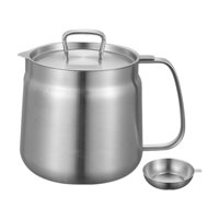 Magideal - Colador De Aceite, Almacenamiento De Aceite, Utensilios De Cocina, Olla Para Freír, Ahorro De Grasa, Contenedor De Aceite Para Cocinar, Almacenamiento 1.5L