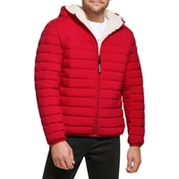 Chaqueta Acolchada Calvin Klein Para Hombre, De Peso Medio, Con Forro Sherpa