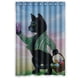 thumbnail image 1 of Cortina de ducha con diseño de gatos, juego de cortinas de baño con ganchos, tamaño 48 x 72 pulgadas, 1 of 3