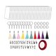 thumbnail image 5 of Llavero Borlas Espacios En Blanco Y Llavero Alfabeto Para Proyectos De Bricolaje Llavero, 5 of 5