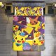 thumbnail image 1 of Halloween Pokmon 3 Piece Sets Full/Queen Size - Reversible Microfiber Quilts with Shams Soft Lightweight Bedspread Coverlet Comforter for All Season Bed Sheets, 1 of 4