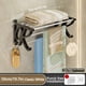 thumbnail image 1 of 1pc Towel Storage Shelf, Shower Towel Rack For Bathroom, Wall Mounted Towel Holder, Bath Towel Clothes Hanger, Bathroom Accessories, 1 of 5