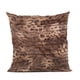 thumbnail image 1 of Cojín Plutus Brands Luxe Lash Brown de piel sintética con forma de animal, 1 of 7