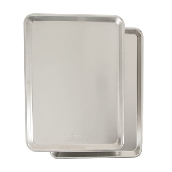 Bandeja para hornear Nordic Ware Naturals de aluminio comercial, paquete de 2