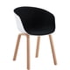 thumbnail image 1 of Silla De Comedor Napoles Negro Blanco, 1 of 7