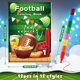 thumbnail image 2 of Minilibros para colorear BenLouis 12 Football con 12 crayones para niños, 2 of 7