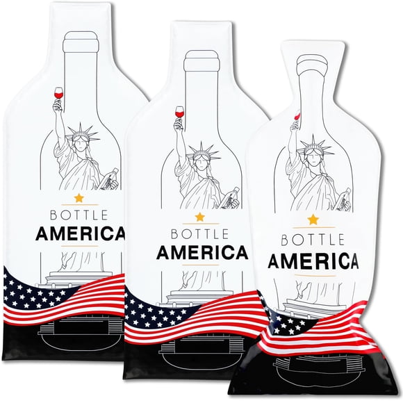 Bolsas de vino JIMMY THE FOX pack de 3 reutilizables para viajar