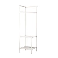 Bothyi - Perchero De Piso Bufanda Sombreros Suéteres Chaquetas Dormitorio Perchero De Gran Capacidad Dos Capas Blanco