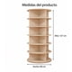 thumbnail image 3 of Organizador Zapatero Giratorio Estante Repisa Exhibicion Marrón Claro, 3 of 7