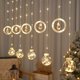 thumbnail image 1 of Luces Navideñas Cascada Guirnaldas Navidad Luces Calida 3010 Cálida, 1 of 3