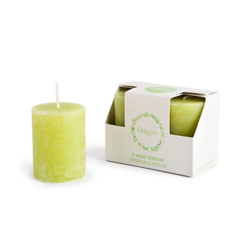Vela Votiva X2 Verbena/fresias 1 Un Organic Spa
