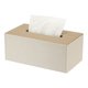 thumbnail image 1 of Funda de caja de pañuelos, soporte moderno de caja de pañuelos rectangular (9.8"x5.5"x4.1", Caqui), 1 of 7
