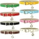 thumbnail image 1 of Paquete de 8 collares de cuero para gatos con cascabeles y hebillas de metal pulido, duraderos y ajustables, hechos a mano., 1 of 5