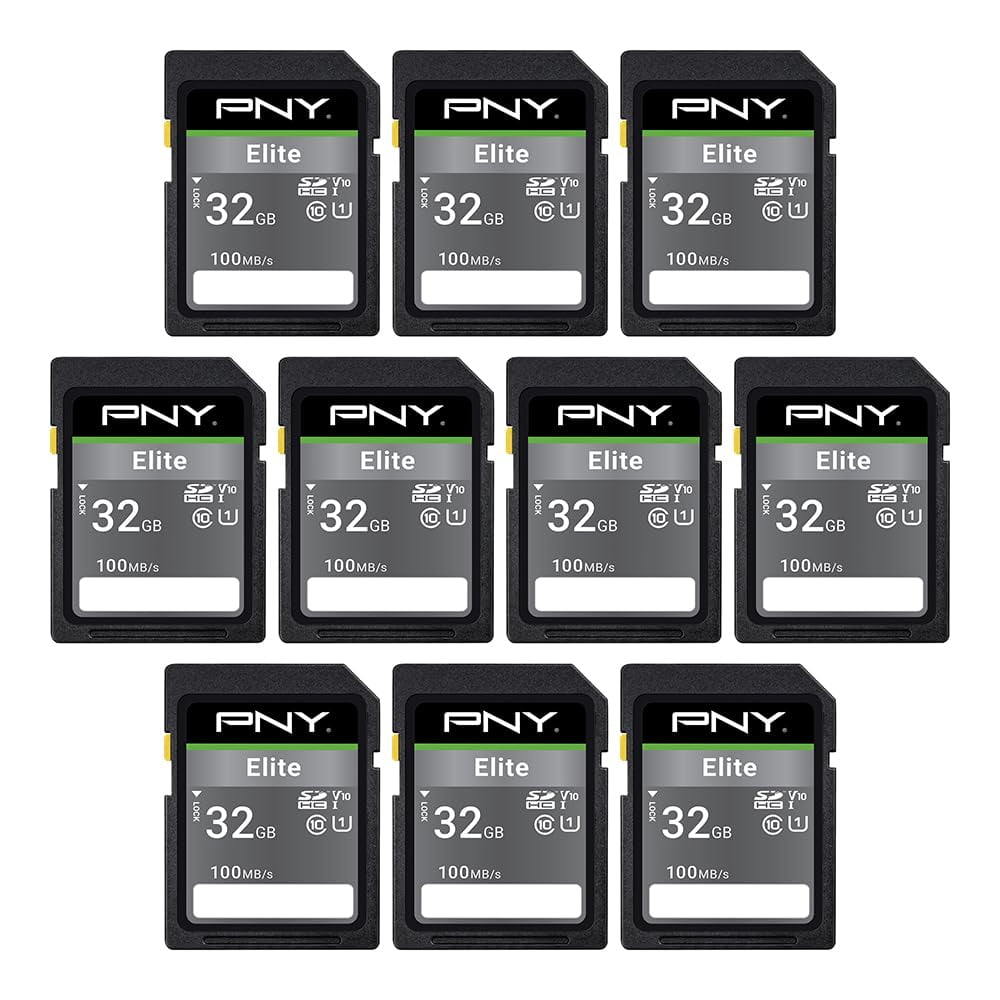 Memoria Flash Para Cámara Trail Pny De 32 Gb Elite Class 10 U1 V10