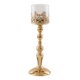 thumbnail image 1 of Elegante Candelero Dorado Pilar Candelabro Soporte Ceremonia Decoración 13x39 Cm, 1 of 5