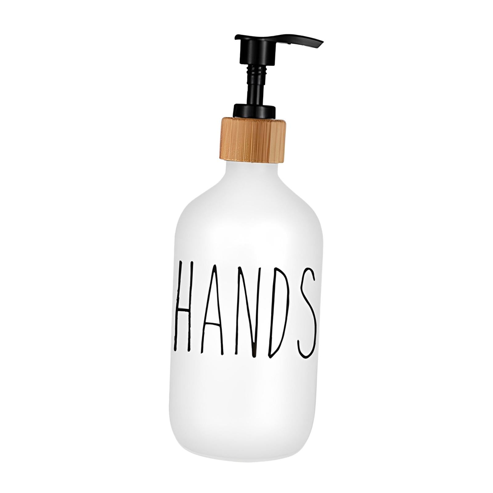 Magideal - Dispensador De Jabón Líquido, Dispensador De Jabón, Botellas Vacías Reutilizables Con Bomba, Contenedor De Líquido, Botella De Líquido, Dispensador De Manos Blancas