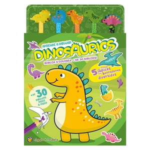 El Gato De Hojalata - Libro Lapices Y Borradores De Colores: Dinosaurios