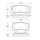 thumbnail image 2 of Pastillas Freno para auto Mitsubishi Montero 2006-2021 Trasero, 2 of 4