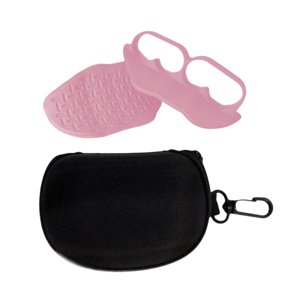 Ioensy - 1 Par De Agarres Para Levantamiento De Pesas, Agarres De Gimnasio Para Levantamiento De Potencia, Mancuernas, Culturismo, Color Rosa