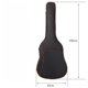 thumbnail image 4 of Funda Guitarra Acústica / Clásica / Impermeable 41 Pulgadas Negro+Naranja, 4 of 5