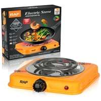 Raf - Cocina Eléctrica Portátil 1 Plato 1000W De Potencia Cocinilla Naranja