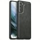 thumbnail image 1 of Premium Business Retro Style Back Cover Artificial Leather Case, Full Wrap Ultra-thin TPU Shock Absorption Fashion Anti-fingerprint, For, Samsung Galaxy S21 5G /S21 Plus + 5G/S21 Ultra 5G Phone Case, 1 of 3