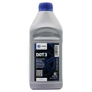 Liquido De Frenos Hella Dot3 1000Ml Gris Oscuro