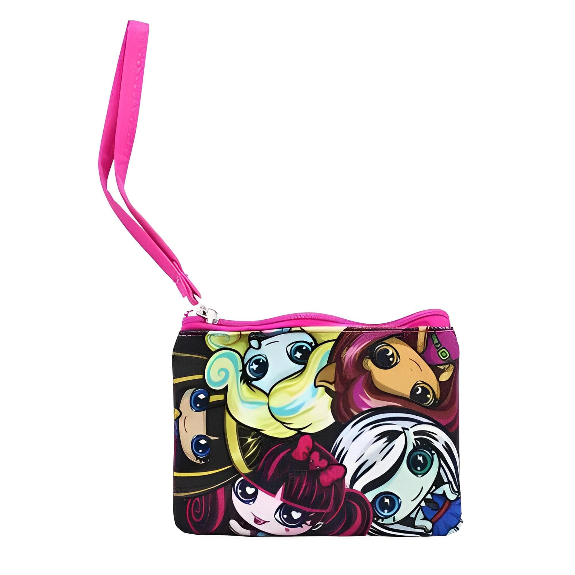 Monedero Monster High Con Correa De Transporte, Color Rosa