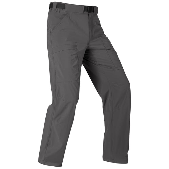 Pantalones de senderismo FREE SOLDIER, impermeables, de secado rápido, gris, 32 W, 30 L