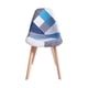 thumbnail image 5 of Pack 4 unidades Silla Comedor Eames PatchworK Azul, 5 of 6
