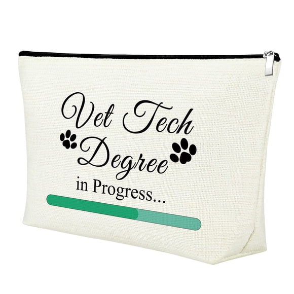 Bolsa de Maquillaje Mxrymvu Regalo de Graduación para Estudiante de Técnico Veterinario Algodón
