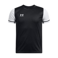 Camiseta Under Armour Challenger Para Niños, Negro/Blanco/Blanco, Talla L