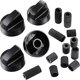thumbnail image 1 of Perillas para Estufa Jetec Pack de 4 + 12 Adaptadores – Negro, 1 of 7