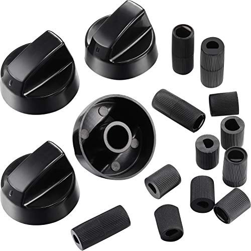 Perillas para Estufa Jetec Pack de 4 + 12 Adaptadores – Negro