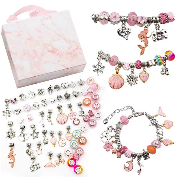 DIY Charm Bracelet Making Kit Jewelry Charms Para Niñas Adolescentes DIY Craft
