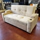thumbnail image 4 of Sofá Cama Felpa Beige Claro Royal 2 Plazas con Puffs y Respaldo Reclinable, 4 of 4