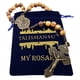 thumbnail image 3 of Rosario TALISMAN4U de madera de olivo con San Miguel y crucifijo de bronce, 3 of 9