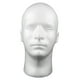 thumbnail image 3 of Cabeza De Maniquí De Espuma Para Hombre, Modelo De Sombrero, Peluca, Soporte De Exhibición, Estante Blanco, 3 of 3